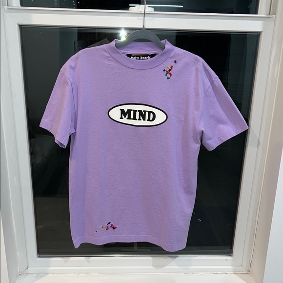 Palm Angels Purple Short Sleeve Tee